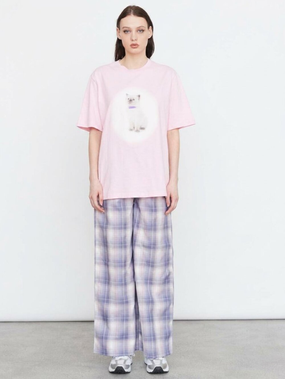 LAZY OAF Violet Dreams check pants 24" waist